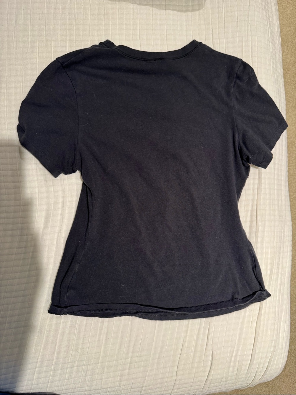 SKIMS Black Short Sleeve Crewneck Tee